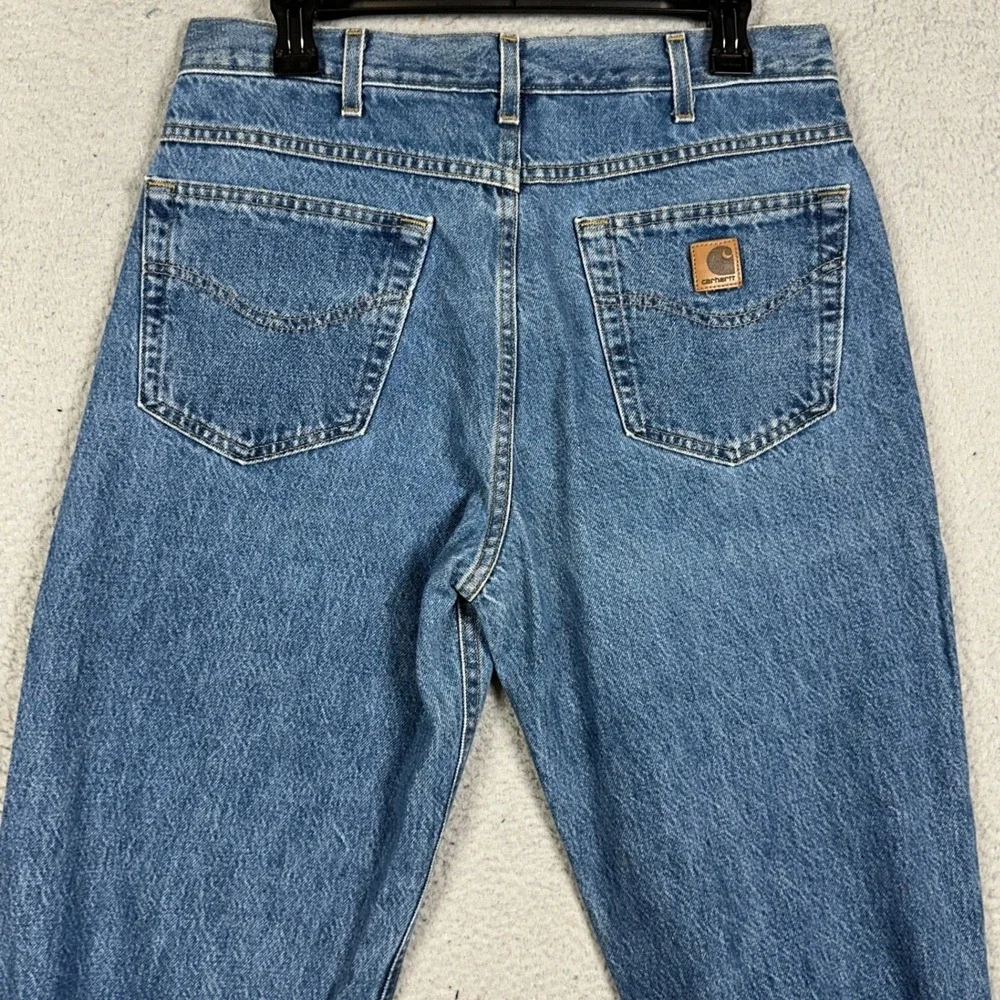 Vinatge Carhartt Jeans Mens 33X30 Relaxed Fit Denim Union Made In USA B146DST